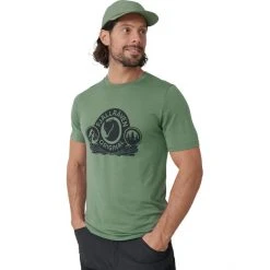 Fjällräven Abisko Wool Classic SS Shirt Men patina green -Outfit Gear Store fjaellraeven abisko wool classic ss shirt men patina green 5