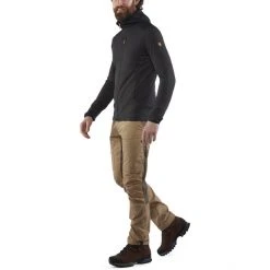 Fjällräven Keb Fleece Hoodie Men dark grey-black -Outfit Gear Store fjaellraeven keb fleece hoodie herren dark grey black 3