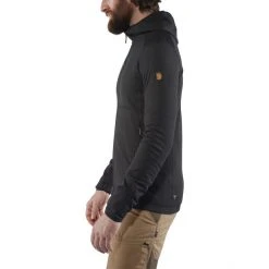 Fjällräven Keb Fleece Hoodie Men dark grey-black -Outfit Gear Store fjaellraeven keb fleece hoodie herren dark grey black 5
