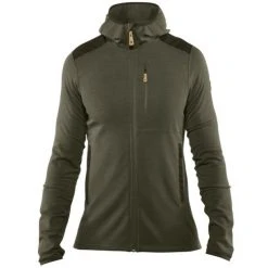 Fjällräven Keb Fleece Hoodie Men laurel green-deep forest