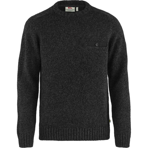 Fjällräven Lada Round Neck Sweater Men black 1 Fjällräven Lada Round Neck Sweater Men black