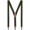 Fjällräven Leather Clip Suspenders dark olive