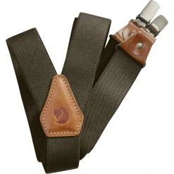 Fjällräven Leather Clip Suspenders dark olive -Outfit Gear Store fjaellraeven leather clip suspenders dark olive 2