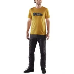 Fjällräven Logo T-Shirt Men ochre -Outfit Gear Store fjaellraeven logo t shirt men ochre 5