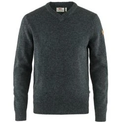 Fjällräven Övik V-neck Sweater Men dark grey