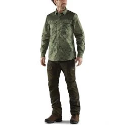 Fjällräven Värmland G-1000 Shirt Men green camo-deep forest -Outfit Gear Store fjaellraeven vaermland g 1000 shirt men green camo deep forest 3